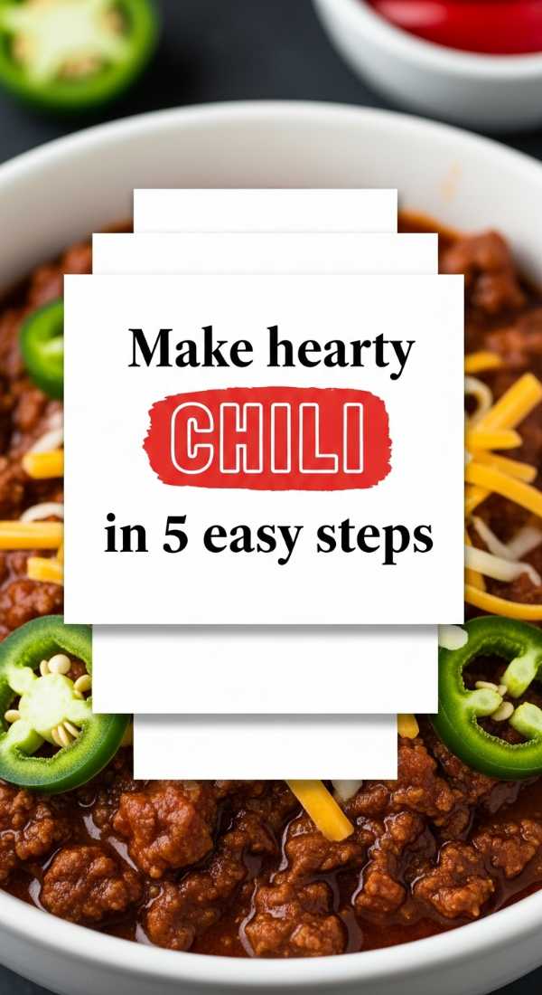 Make Hearty Chili In 5 Easy Steps 69e70bf1b2f6e