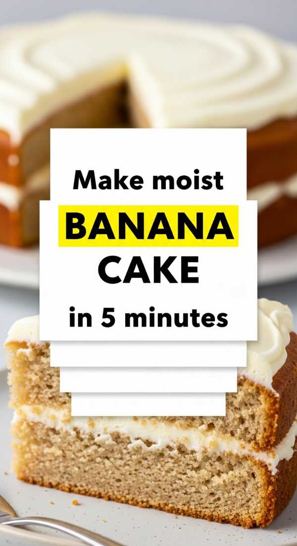 Make Moist Banana Cake In 5 Minutes 69edfa92573a0