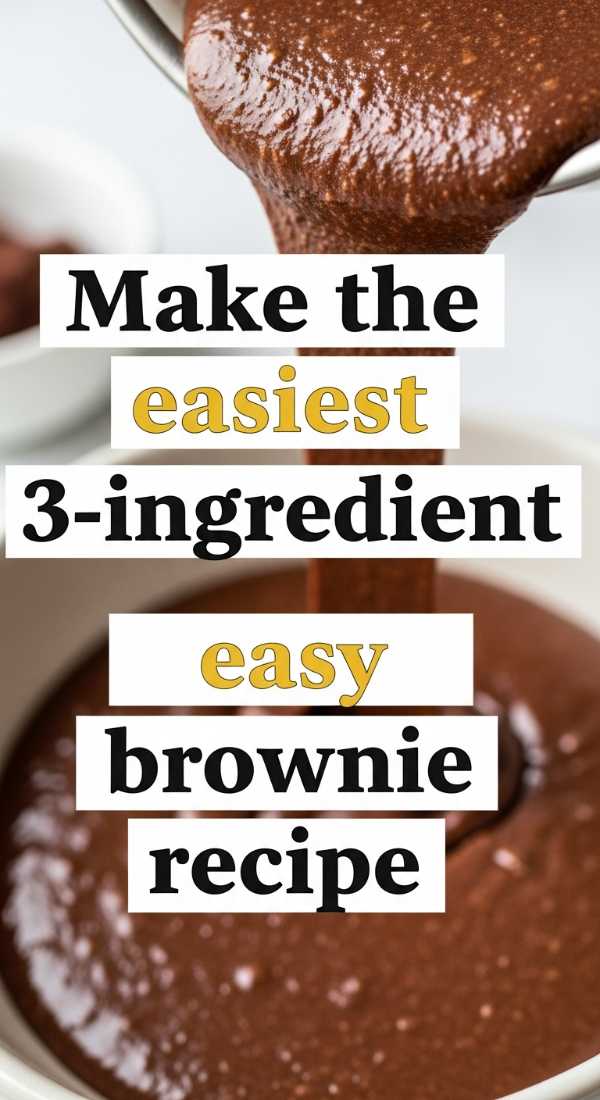 Make The Easiest 3 Ingredient Easy Brownie Recipe 69f1970c801bd
