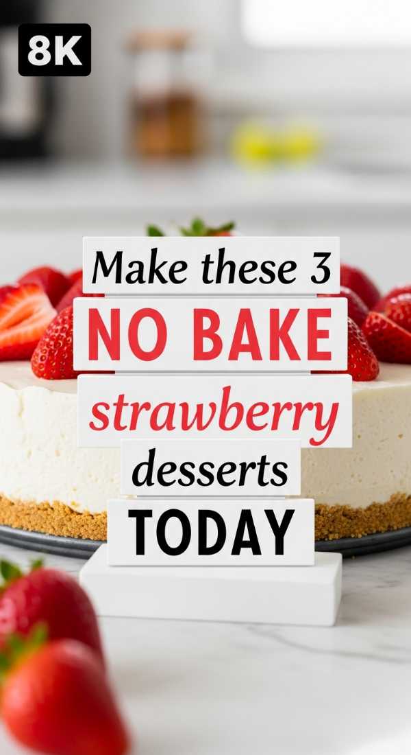 Make These 3 No Bake Strawberry Desserts Today 69e853d682106