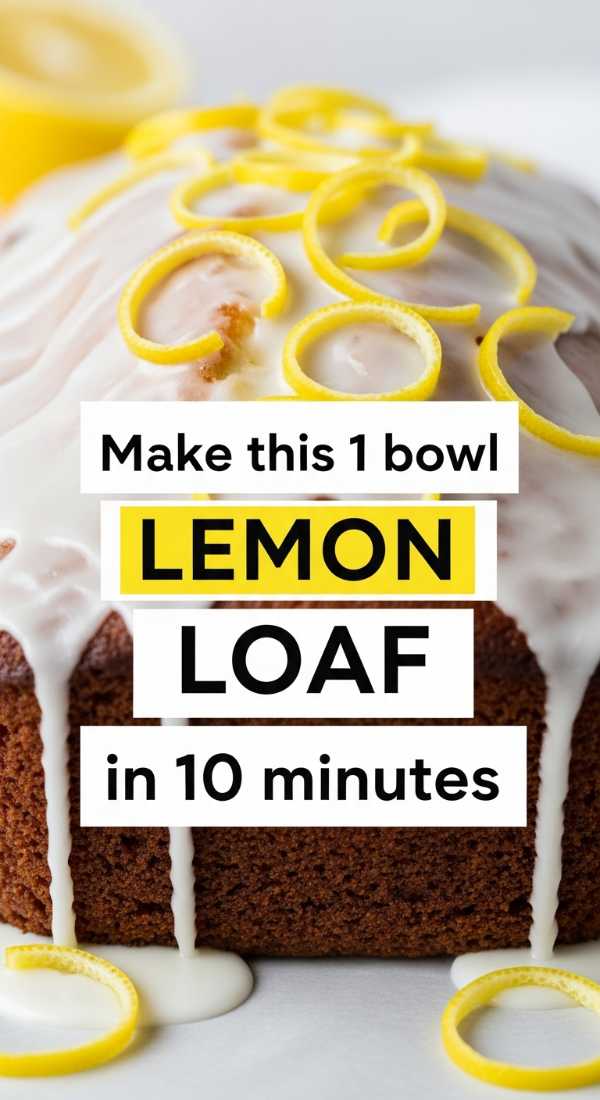 Make This 1 Bowl Lemon Loaf In 10 Minutes 69ef46959fd8c