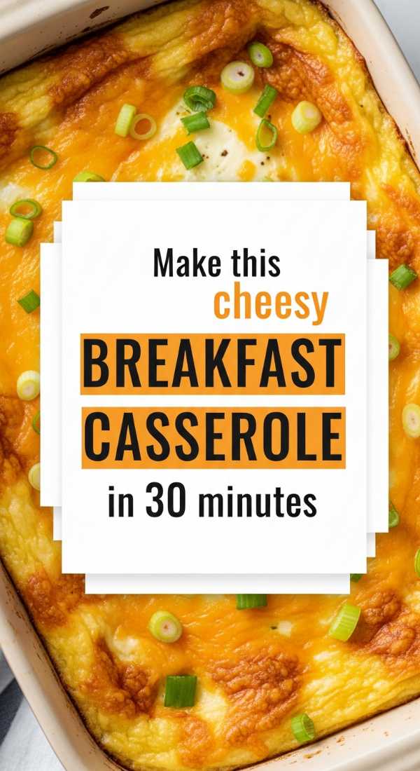 Make This Cheesy Breakfast Casserole In 30 Minutes 69e9b56ee3eee