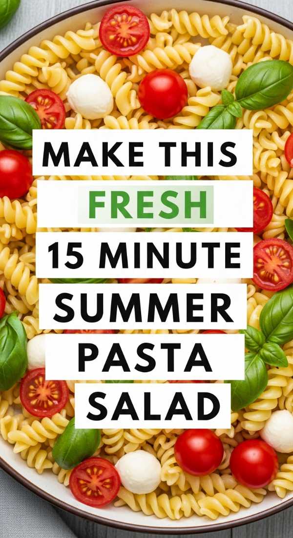 Make This Fresh 15 Minute Summer Pasta Salad 69ec6f21d7409