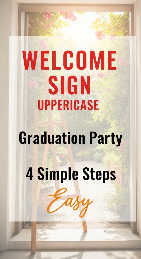Make Your Welcome Sign Graduation Party In 4 Simple Steps 69f2f0f83ff8a