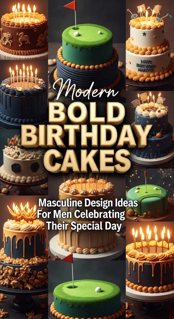 Masculine Birthday Cakes For Men 69f0642b1fc85