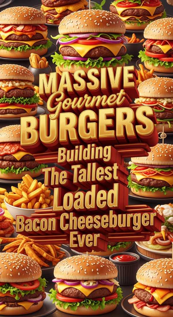 Massive Gourmet Loaded Bacon Cheeseburger 69e363b5b5ea4