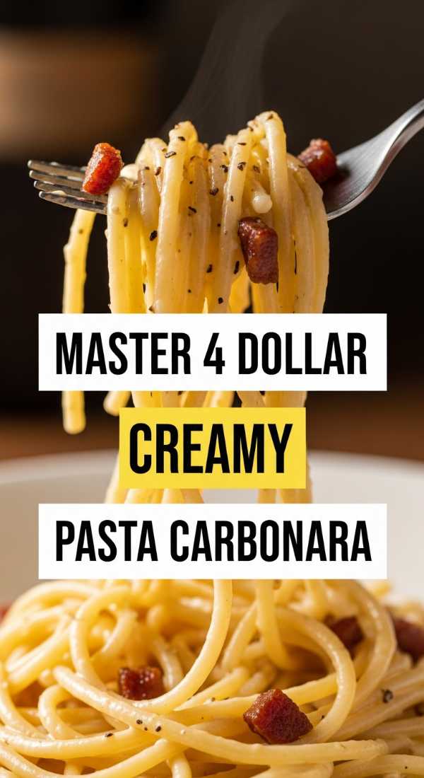 Master 4 Dollar Creamy Pasta Carbonara 69ec6f29e4bb7