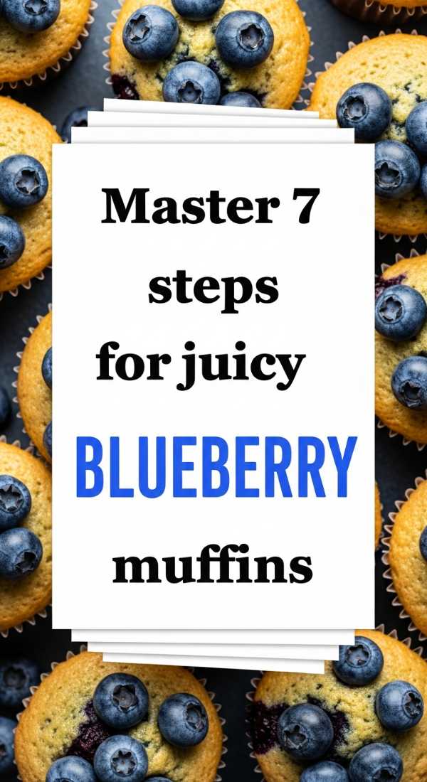 Master 7 Steps For Juicy Blueberry Muffins 69f05ab75fdca