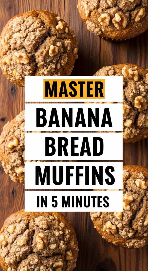 Master Banana Bread Muffins In 5 Minutes 69ef469a4b14d