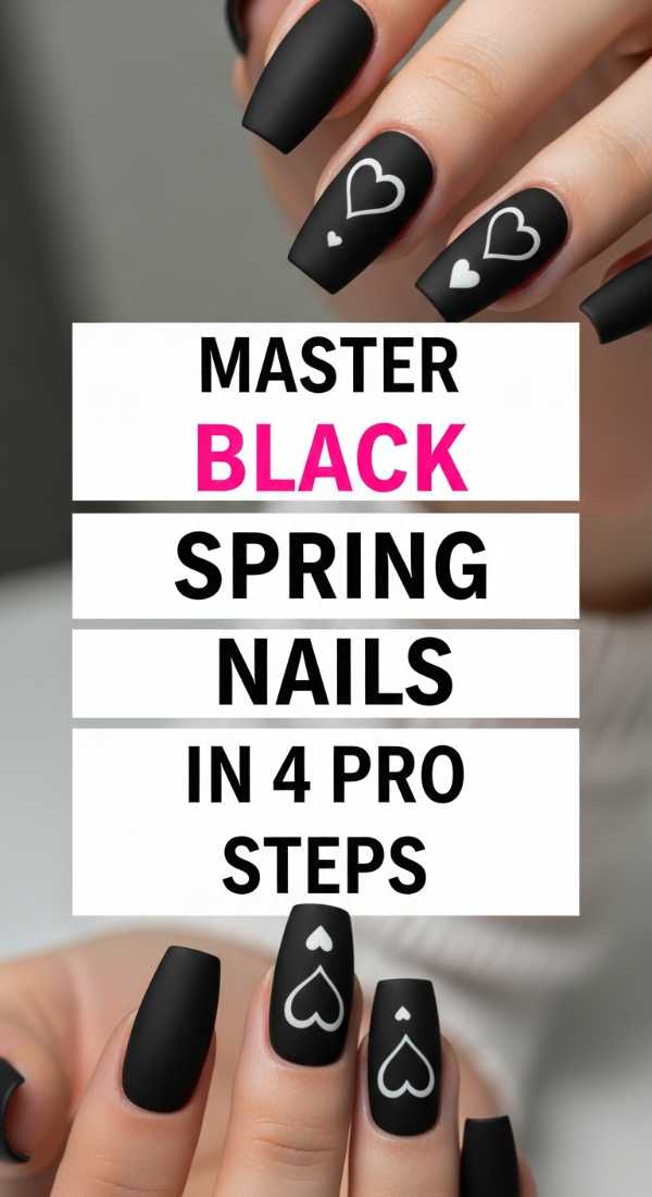 Master Black Spring Nails In 4 Pro Steps 69e3c1c3badcb