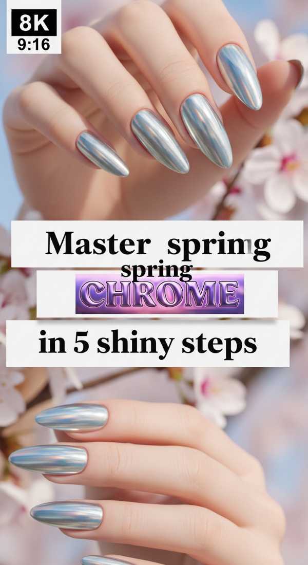 Master Chrome Spring Nails In 5 Shiny Steps 69ea689fcbb9b
