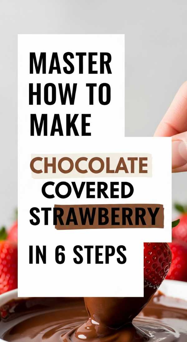 Master How To Make Chocolate Covered Strawberry In 6 Steps 69edfa9b32988