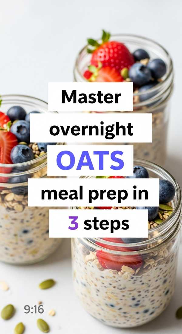 Master Overnight Oats Meal Prep In 3 Steps 69e9b5697a234