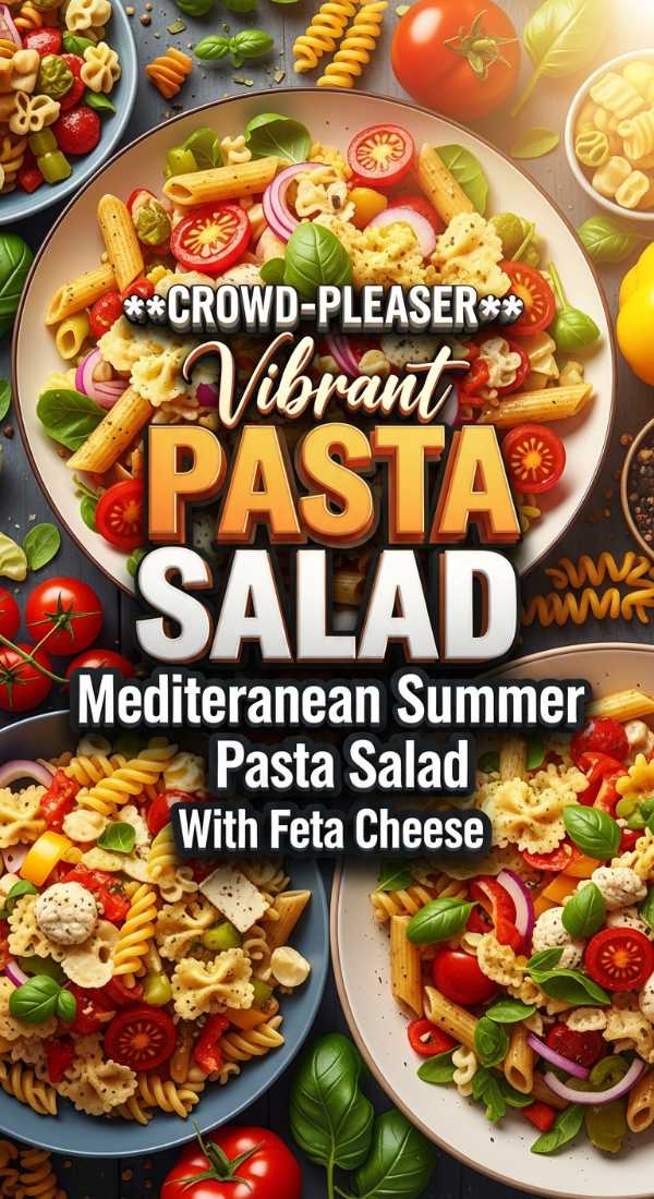 Mediterranean Summer Pasta Salad With Feta 69eefff95c4f4