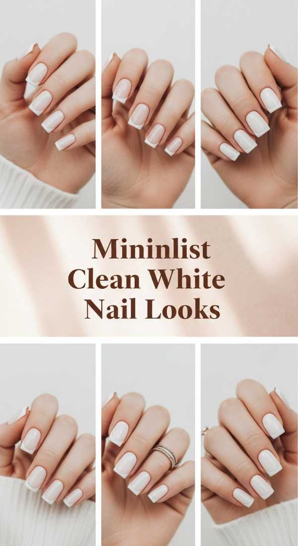 Minimalist Clean White Nail Looks 69eba04d6ec19