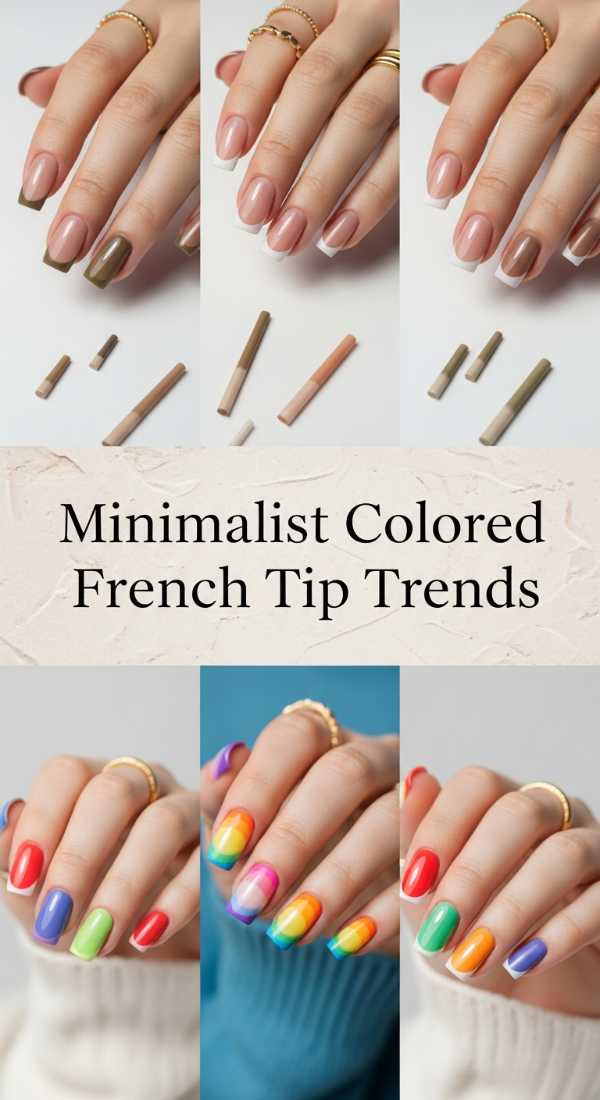 Minimalist Colored French Tip Trends 69e72cc567fee