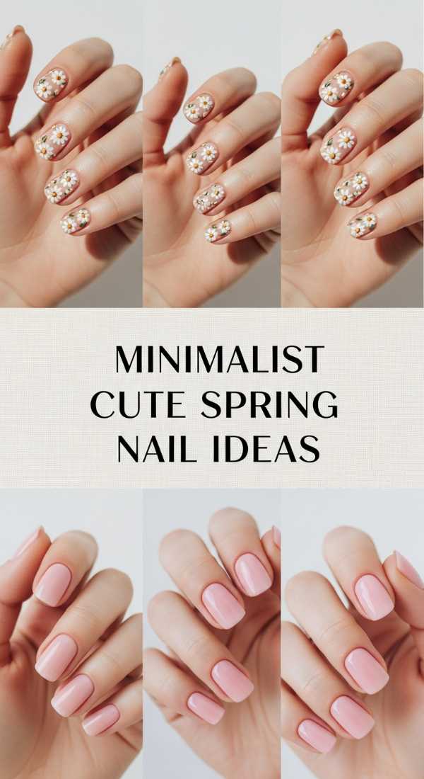 Minimalist Cute Spring Nail Ideas 69de457359a46