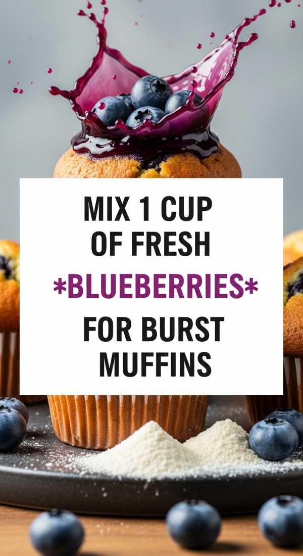 Mix 1 Cup Of Fresh Blueberries For Burst Muffins 69eb7e23b0d89