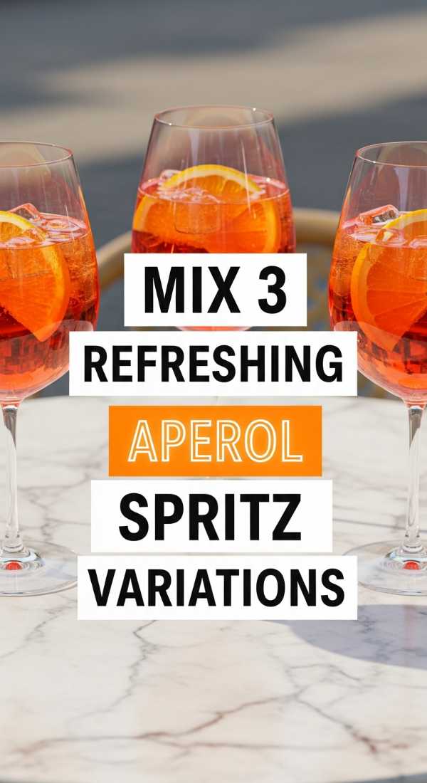 Mix 3 Refreshing Aperol Spritz Variations 69ecb07bbddb3
