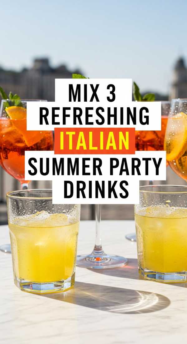 Mix 3 Refreshing Italian Summer Party Drinks 69f1a8b0d4e7a