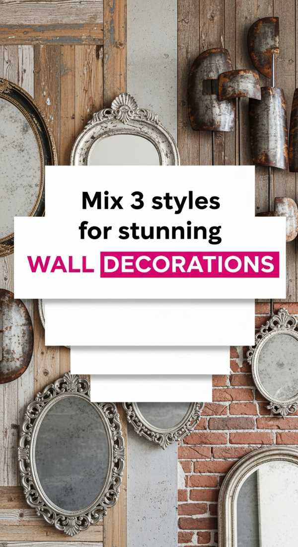 Mix 3 Styles For Stunning Wall Decorations 69f32c561b8a4
