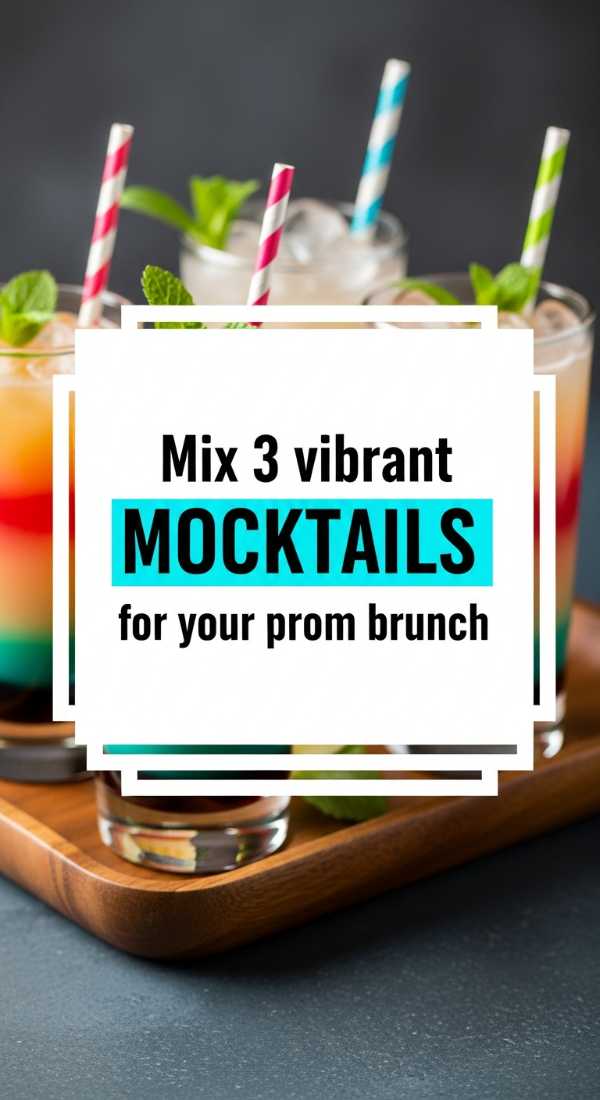Mix 3 Vibrant Mocktails For Your Prom Brunch 69f0deccb99ad