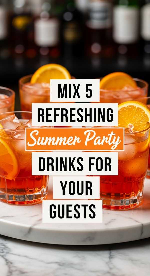 Mix 5 Refreshing Summer Party Drinks For Your Guests 69e32c4f4ef0d