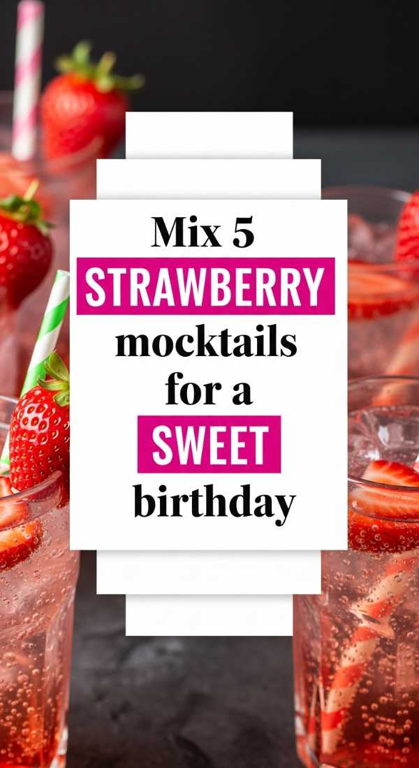 Mix 5 Strawberry Mocktails For A Sweet Birthday 69f1a93be78e9