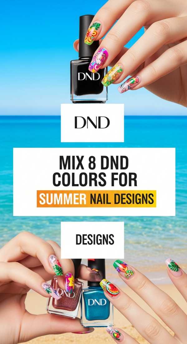 Mix 8 Dnd Colors For Summer Nail Designs 69e3c0724cb57