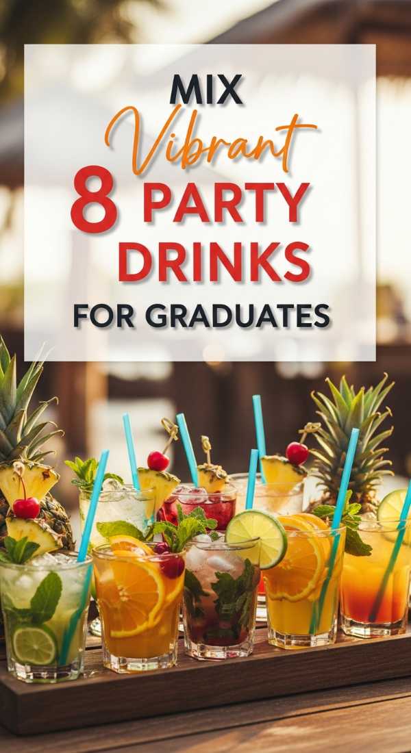 Mix 8 Vibrant Party Drinks For Graduates 69e9f7f8c81cd