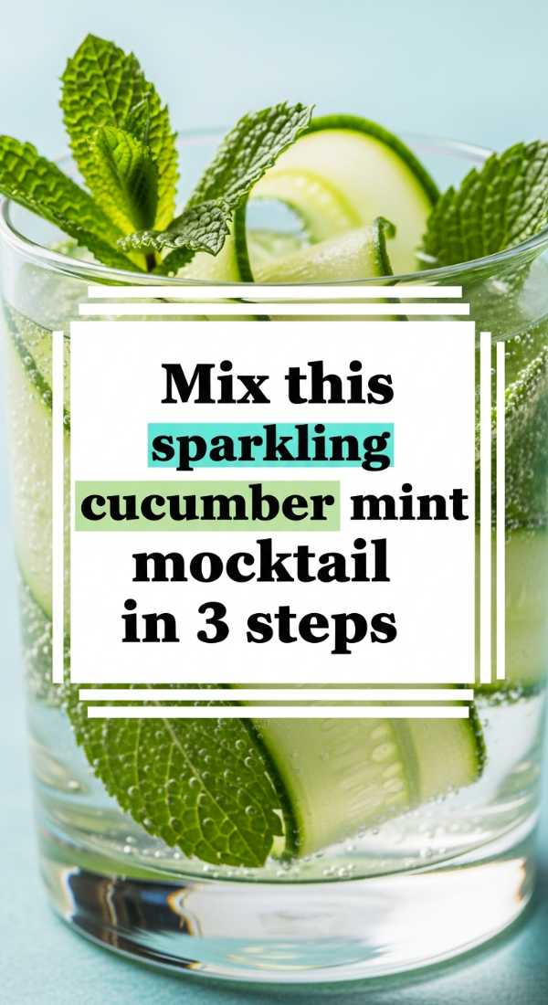 Mix This Sparkling Cucumber Mint Mocktail In 3 Steps 69e70bf927ca2