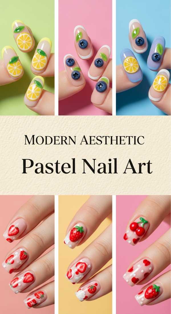 Modern Aesthetic Pastel Nail Art 69e72cba40832