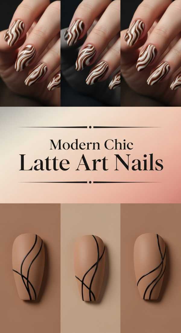 Modern Chic Latte Art Nails 69e4c0e1359e7