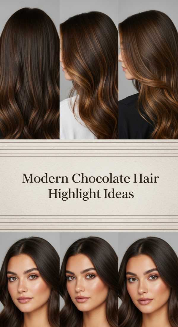 Modern Chocolate Hair Highlight Ideas 69ecedae89016