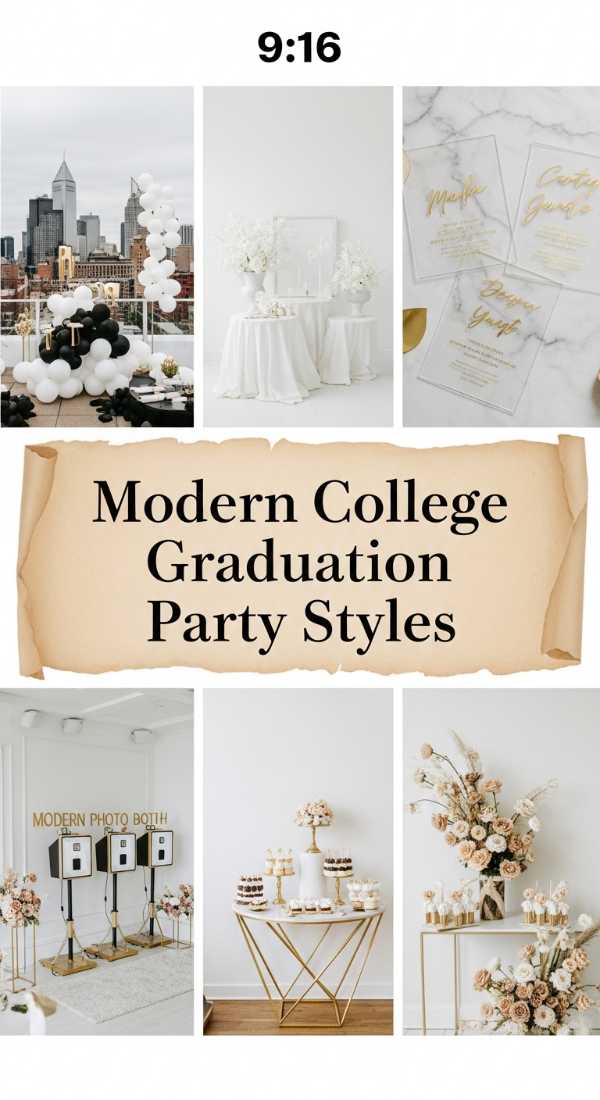 Modern College Graduation Party Styles 69df243544d6f