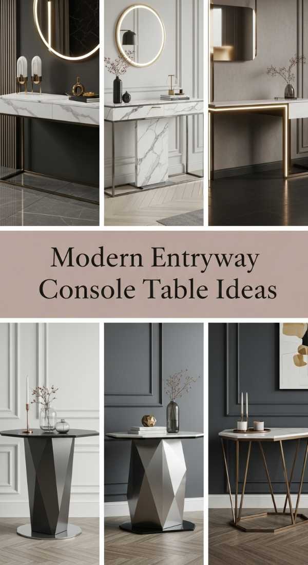 Modern Entryway Console Table Ideas 69ed033bc7c53