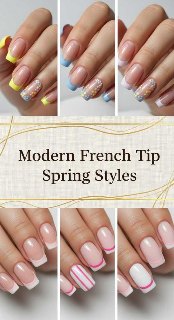 Modern French Tip Spring Styles 69df1ba99d14b