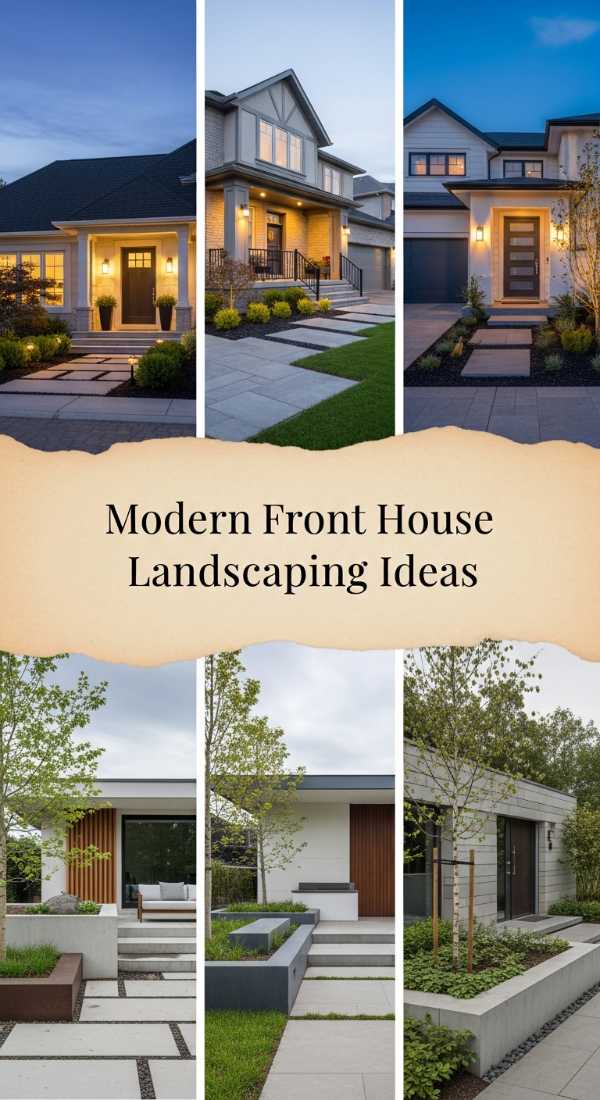 Modern Front House Landscaping Ideas 69ea60b30d493