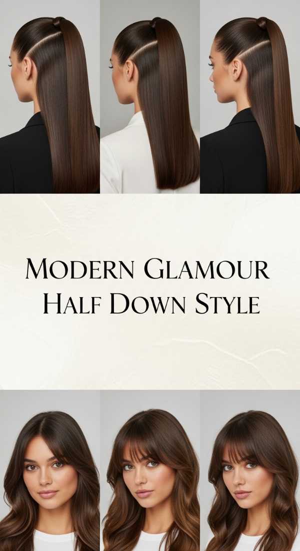 Modern Glamour Half Down Style 69f0e30461711