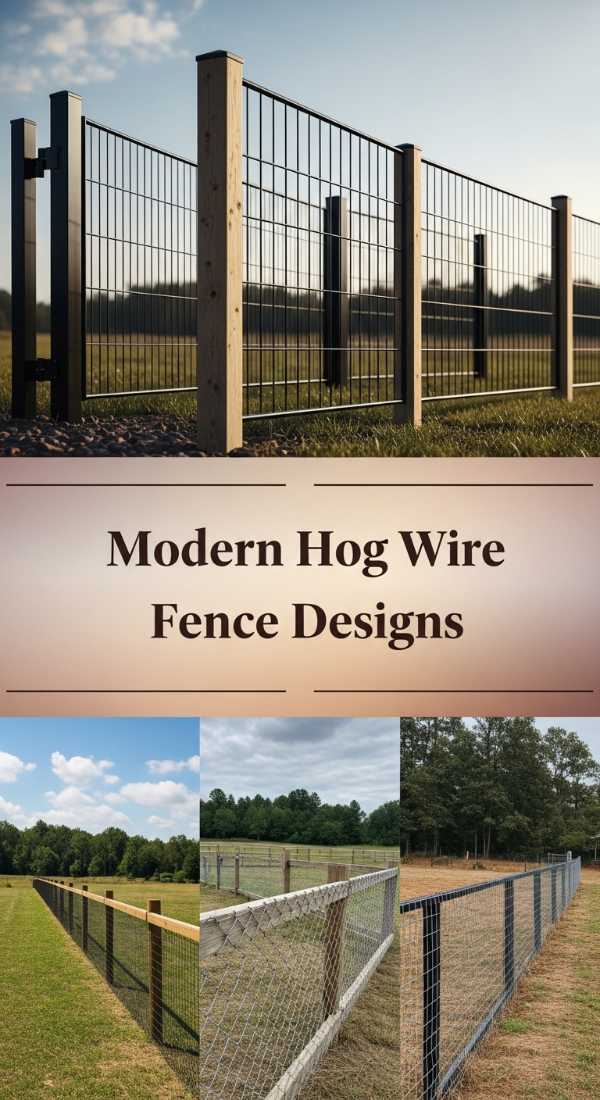 Modern Hog Wire Fence Designs 69efa25f0adf5