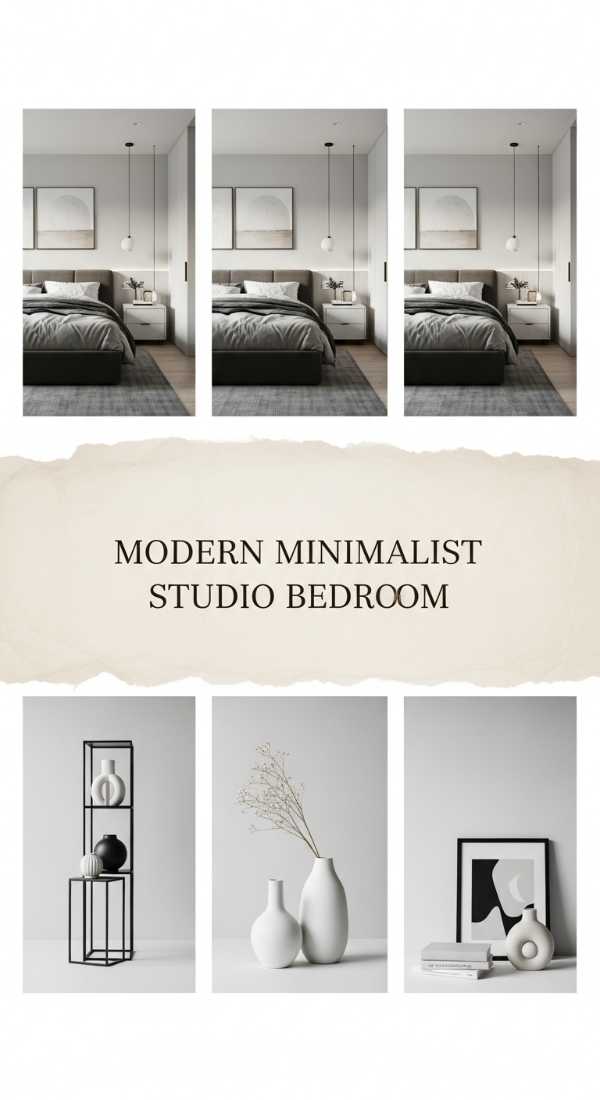 Modern Minimalist Studio Bedroom 69e64b805accd