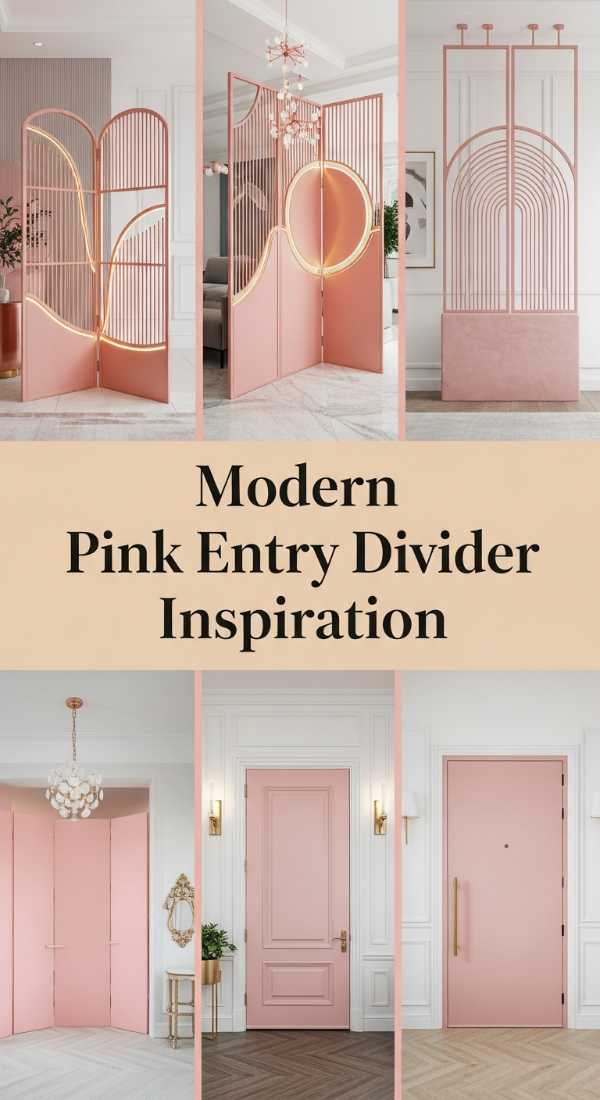 Modern Pink Entry Divider Inspiration 69efa26e548ad