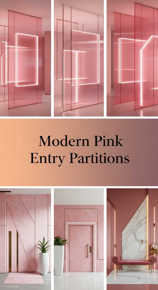Modern Pink Entry Partitions 69e777a151a8d