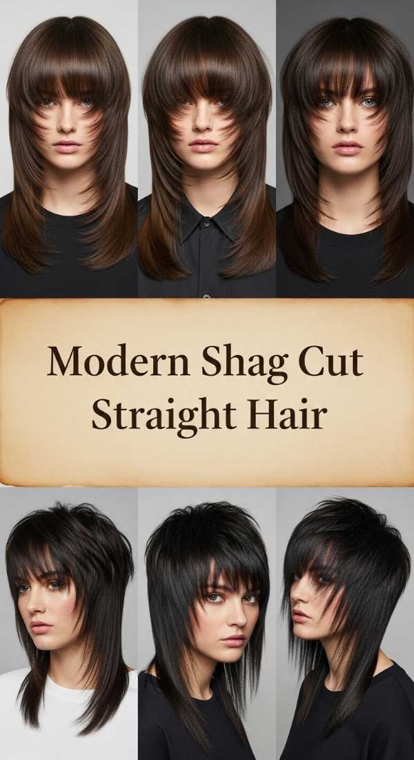 Modern Shag Cut Straight Hair 69ee52f787b0d