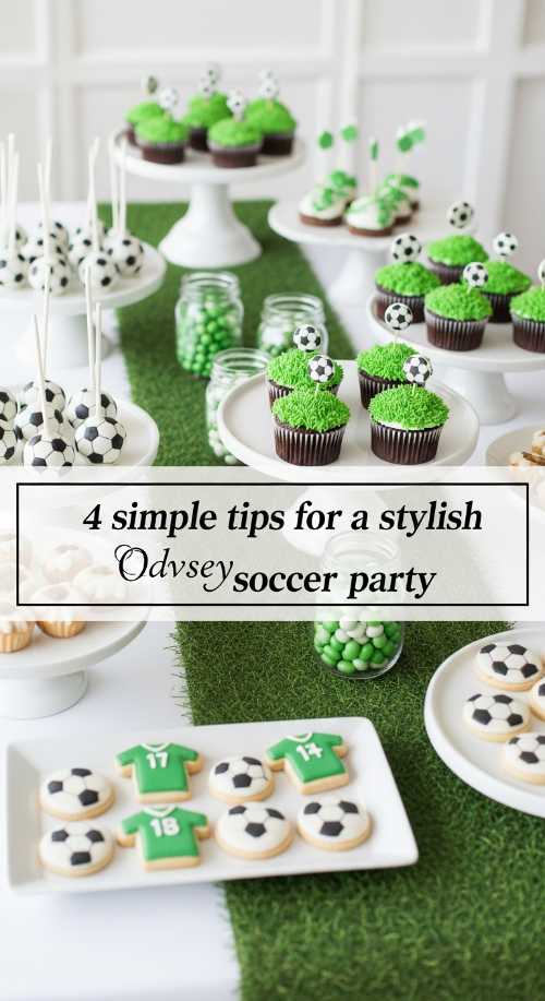 Modern Soccer Birthday Party Inspiration 69df2438ea552