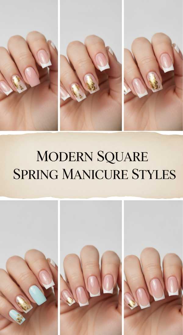 Modern Square Spring Manicure Styles