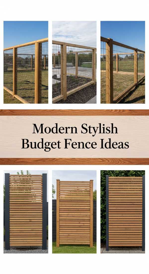 Modern Stylish Budget Fence Ideas 69df43d14ad0a