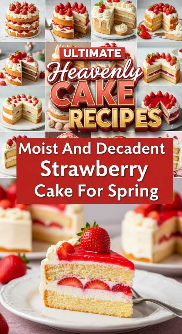 Moist And Decadent Strawberry Layer Cake For Spring 69e5cd9438680