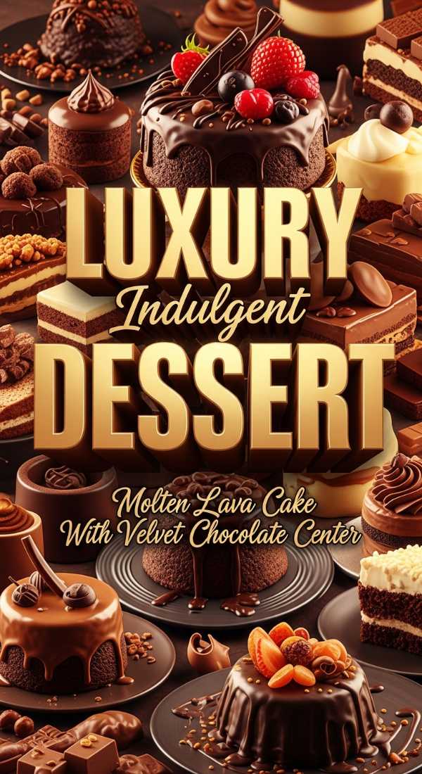 Molten Lava Cake With Velvet Chocolate Center Dessert 69e363ca61729