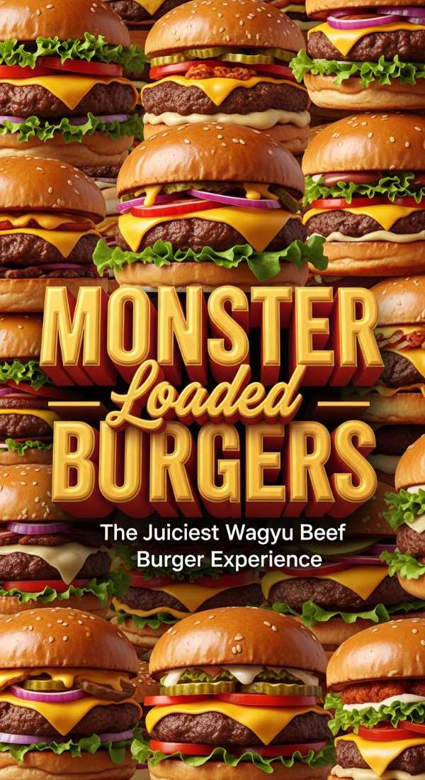 Monster Loaded Wagyu Beef Burgers 69ec950b7fe88